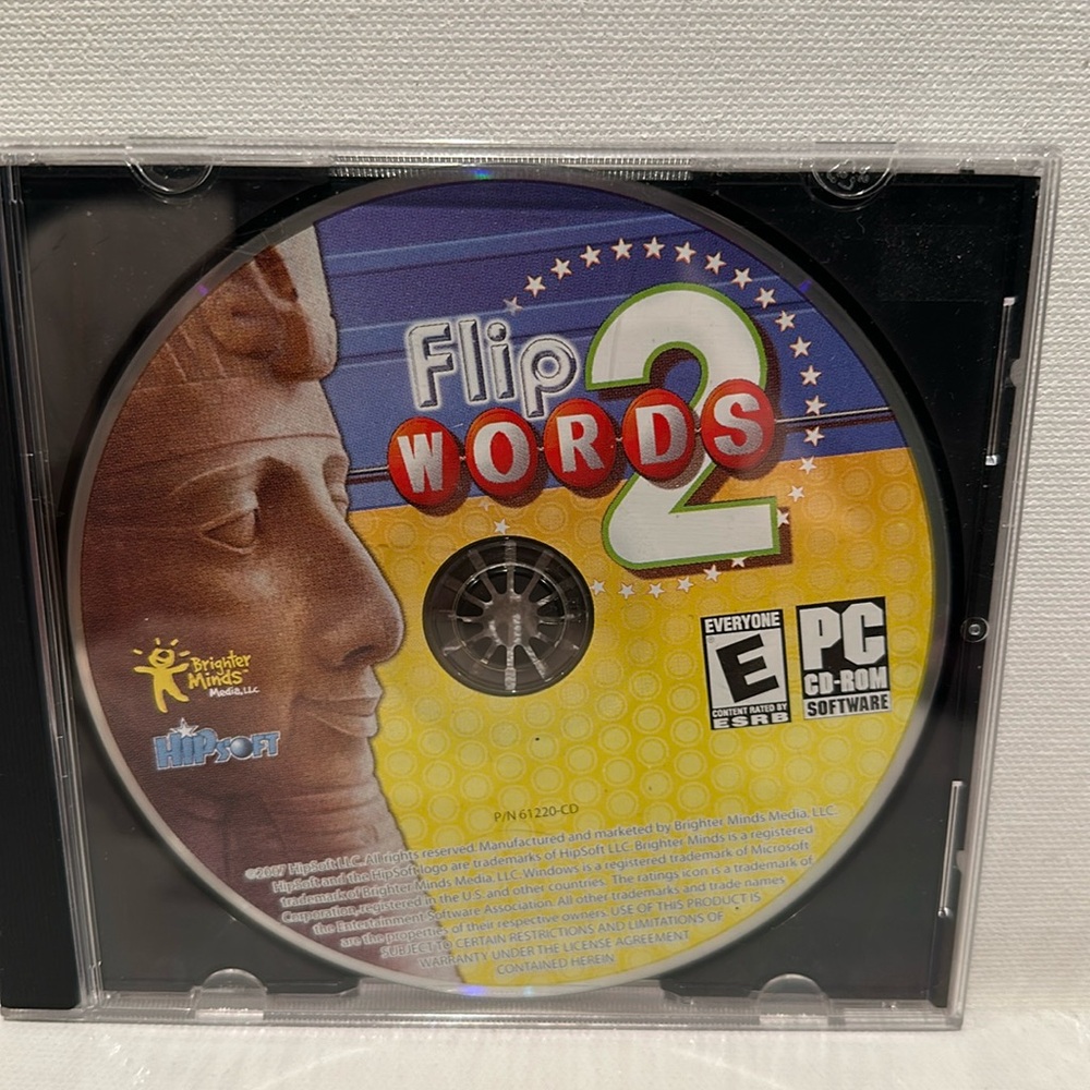 Used Brighter Minds Media Flip Words 2 PC CD-ROM Software.